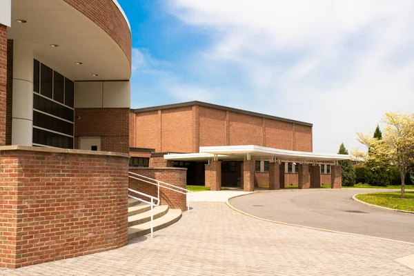 Exterior View Typical American School Building — Stock Photo, Image