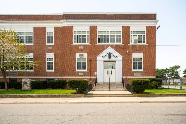 Vista Esterna Tipico Edificio Scolastico Americano — Foto Stock