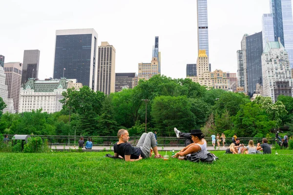 Νέα Υόρκη Ιουνίου 2021 Άποψη Του Central Park Στο Μανχάταν — Φωτογραφία Αρχείου