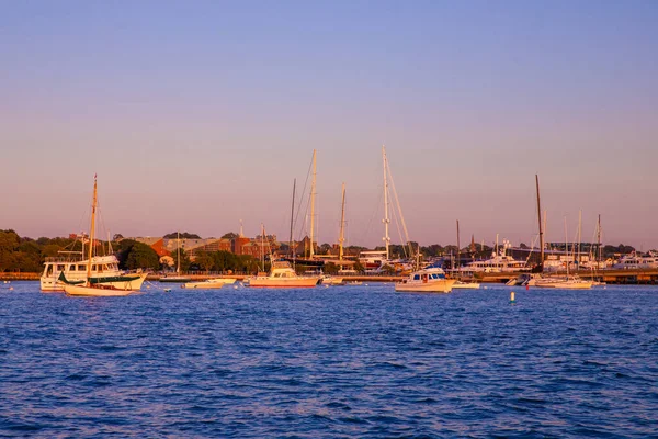 Newport Rhode Island Julio 2020 Costa Newport Cielo Del Atardecer — Foto de Stock