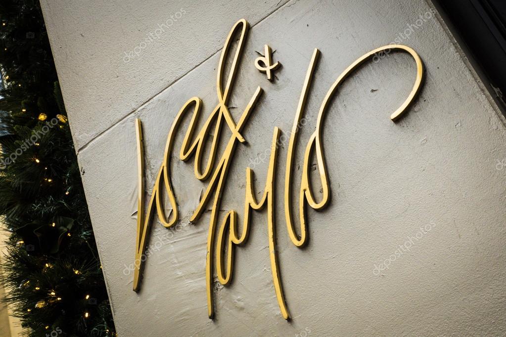 NEW YORK CITY - NOVEMBER 29, 2014: Sign on exterior of Lord and Taylor Department Store in midtown Manhattan.