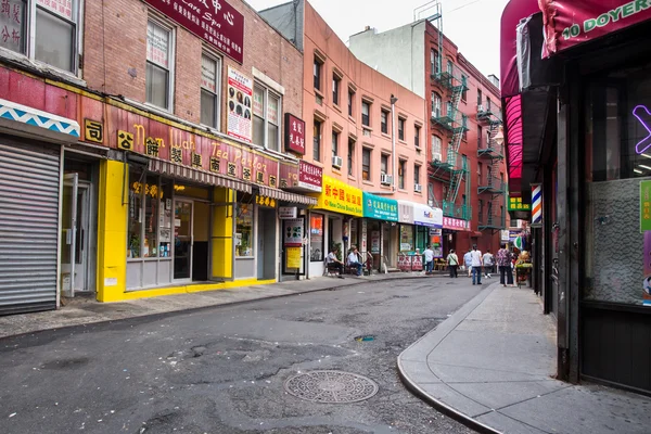 Storica via NYC Chinatown — Foto Stock