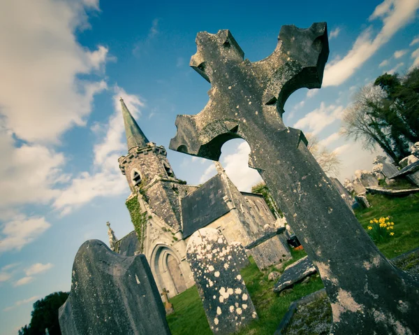 Cimitero dell'antica Irlanda Contea di Cork — Foto Stock