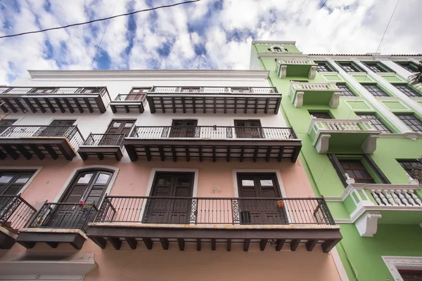 Old San Juan Pr gebouwen — Stockfoto