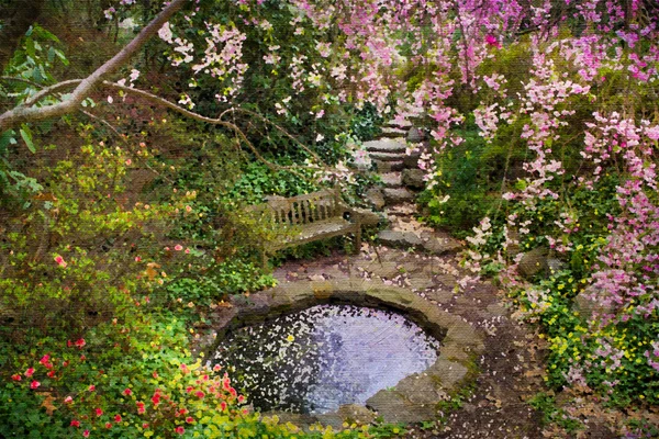 Jardim pintado — Fotografia de Stock