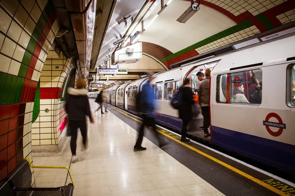 Londýnské podzemní Metro — Stock fotografie