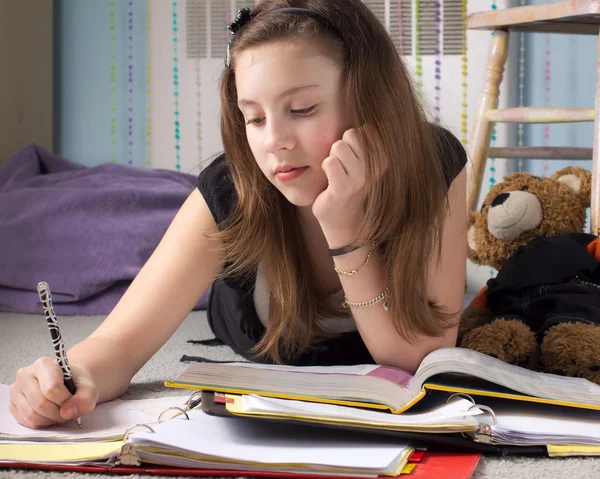 Girl Studying Stock Picture