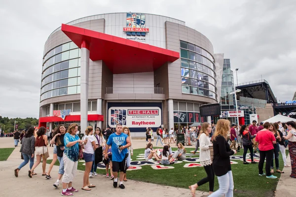 Uma direção Gillette Stadium Foxboro massa — Fotografia de Stock