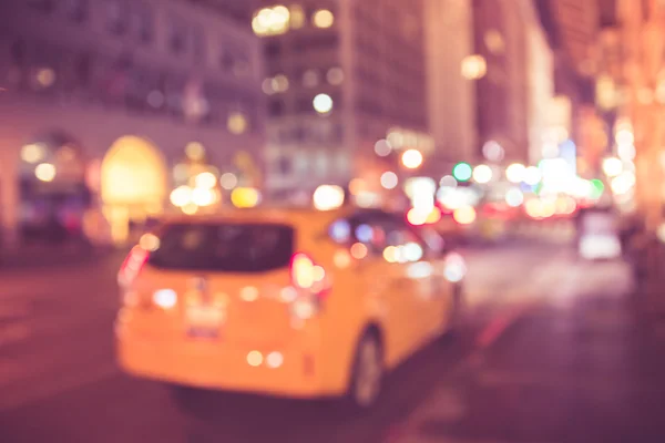 NYC taksówką rozmycie — Zdjęcie stockowe