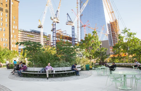 Hudson gårdar Park Nyc — Stockfoto