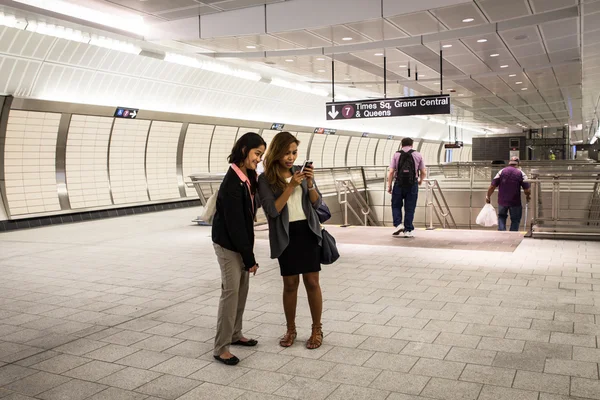 Hudson metrów metra Nyc — Zdjęcie stockowe