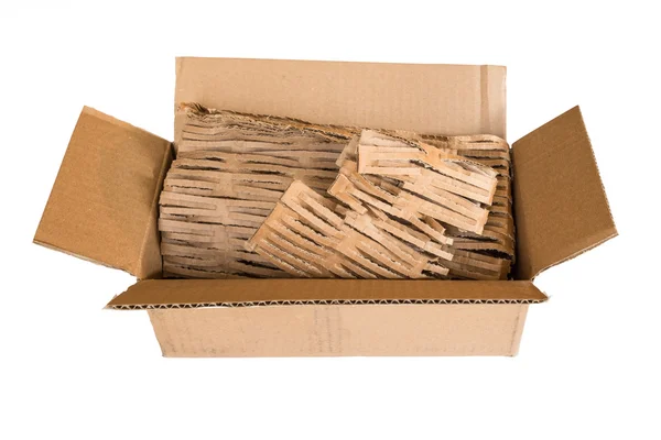 Cardboard shipping box — Stock Photo, Image