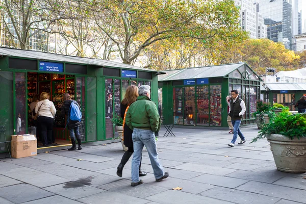 Bryant Park NYC Navidad — Foto de Stock