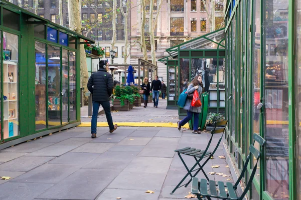 Bryant Park Nyc Kerstmis — Stockfoto