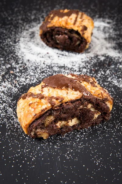 Traditionele chocolade Rugelach — Stockfoto