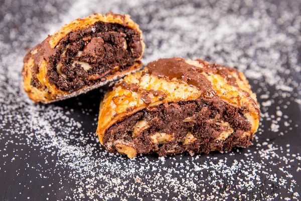 Chocolate tradicional Rugelach — Fotografia de Stock