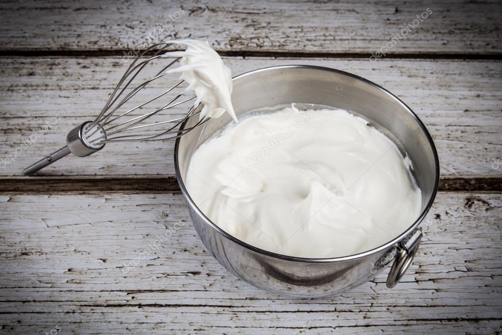 Whipping Cream bowl Stock Photo by ©littleny 93950440