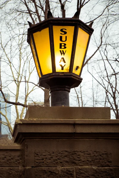 NYC Subway Light — Stock Photo, Image