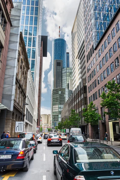 Spitstijden in Frankfurt am Main stad — Stockfoto