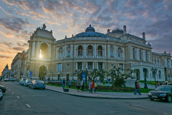 ODESSA, UKRAINE - 28 APR 2019: Odessa Opera ve Bale Tiyatrosu