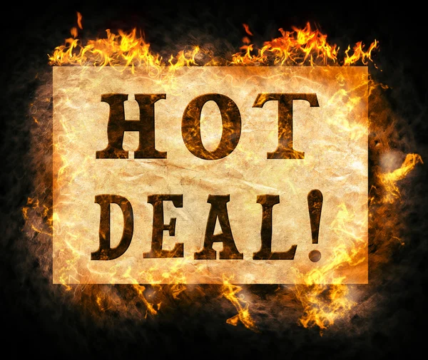 Hete deal ! — Stockfoto