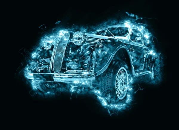 Fantasy vintage car — Stock Photo, Image