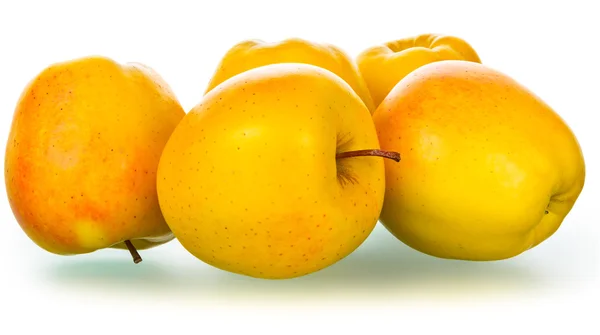 Goldene köstliche Äpfel — Stockfoto