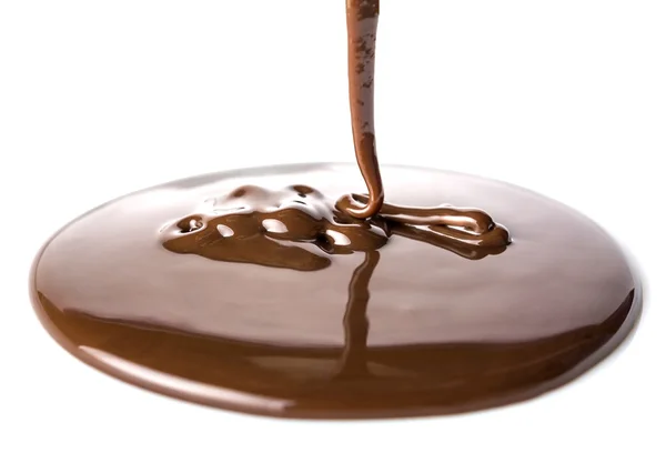 Fluxos de chocolate — Fotografia de Stock