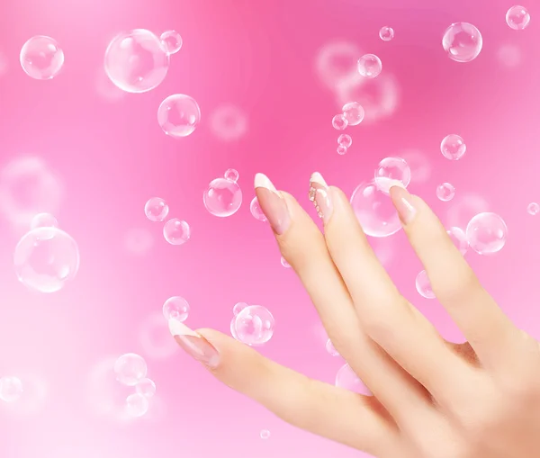 Manicura de uñas arte — Foto de Stock