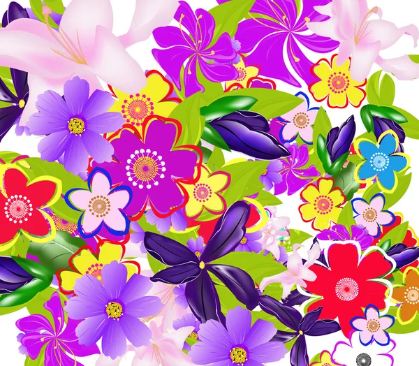 Flowers background. — Stock Vector