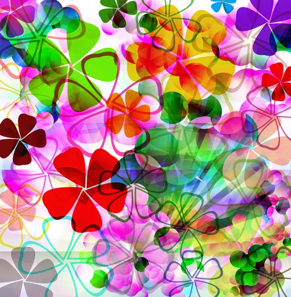 Pozadí abstraktní květy — Stockový vektor