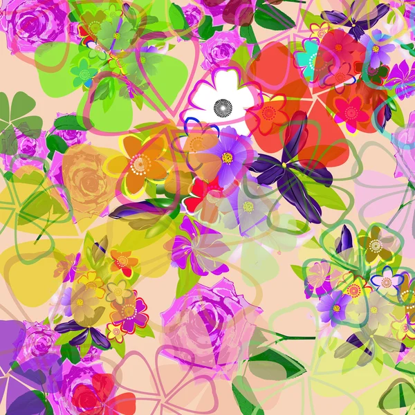 Blommor abstrakt bakgrund — Stockfoto