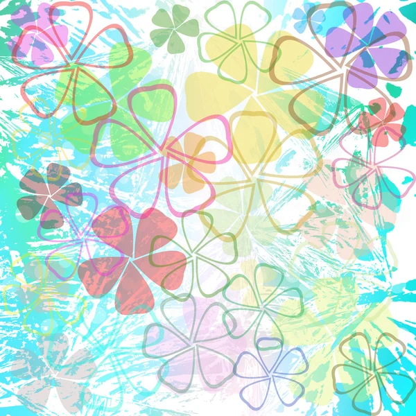 Flores hermosas abstractas wallpaper.vector — Vector de stock