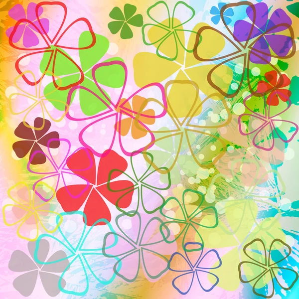 Flores hermosas abstractas wallpaper.vector — Vector de stock