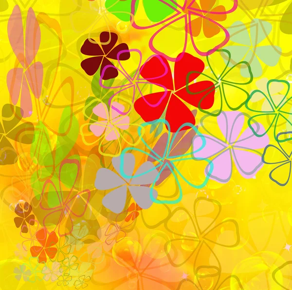 Bloemen abstract achtergrond — Stockfoto