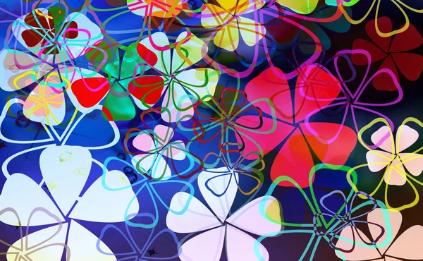 Bloemen abstract patroon — Stockfoto