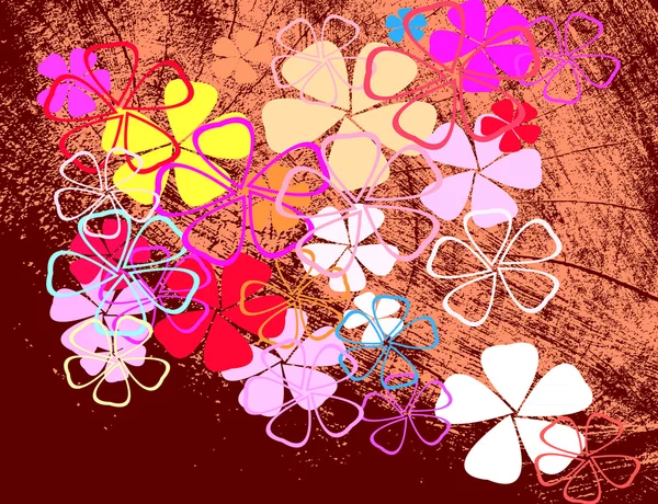 Abstrakt blommor background.vector — Stock vektor