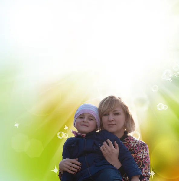 Mother with baby.Family happiness for all people