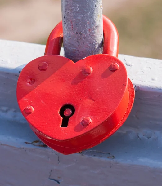 Wedding concept.Happy Lock young family — Stock Photo, Image