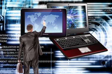 Yaratıcı Wifi.Computer teknoloji. Internet