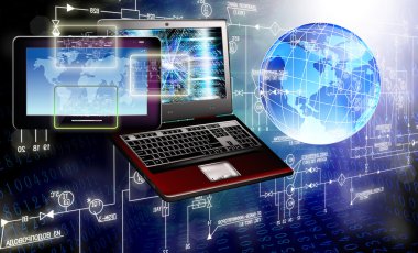 Yaratıcı Wifi.Computer teknoloji. Internet
