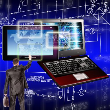 Yaratıcı Wifi.Computer teknoloji. Internet