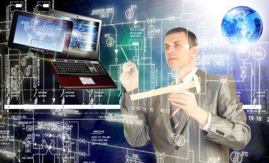 Yaratıcı Wifi.Computer teknoloji. Internet