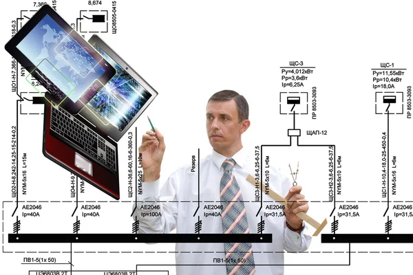 Kreatywnych technologii Wifi.Computer. Internetu — Zdjęcie stockowe