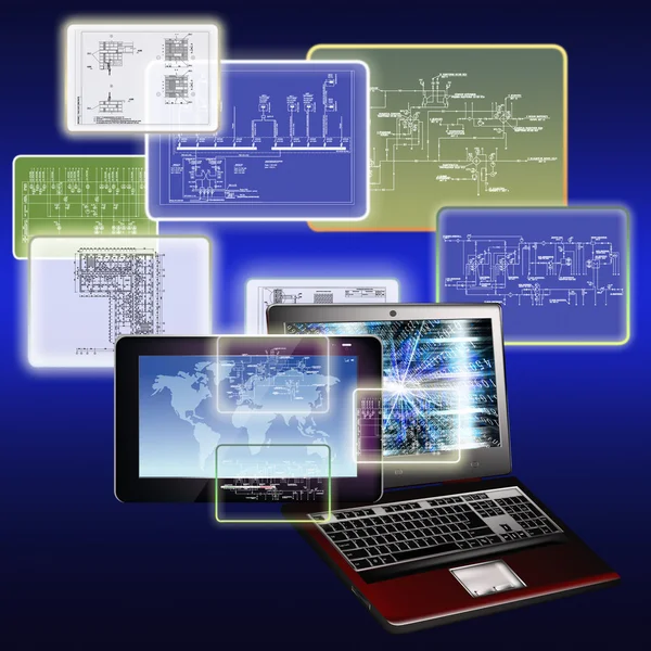 Free computer hotspot Generation technology — Stock Photo, Image