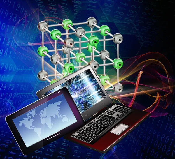 Globalization computer technology — Stock Photo, Image