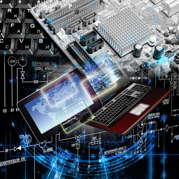 Generatie computertechnologie — Stockfoto