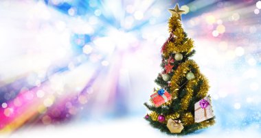 Gifts.New yıl ile yılbaşı ağacı