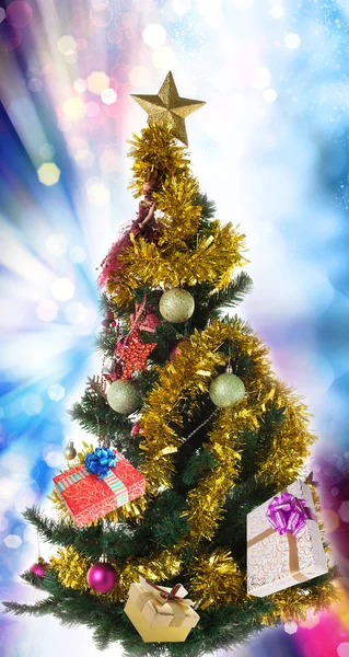 Gifts.New yıl ile yılbaşı ağacı