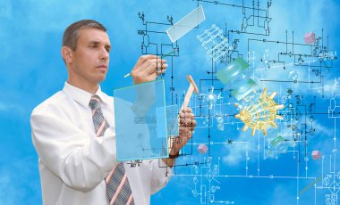 Kozmik dijital bağlantı technology.Communication